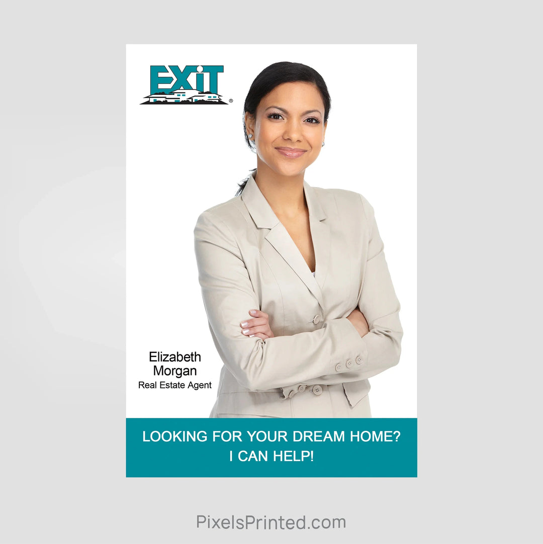 EXIT realty agent announcement postcards PixelsPrinted 
