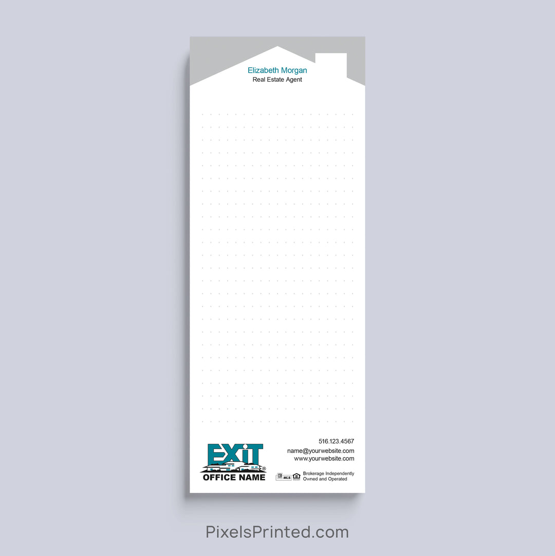 Personalized EXIT Realty bullet journal realtor notepad with house design