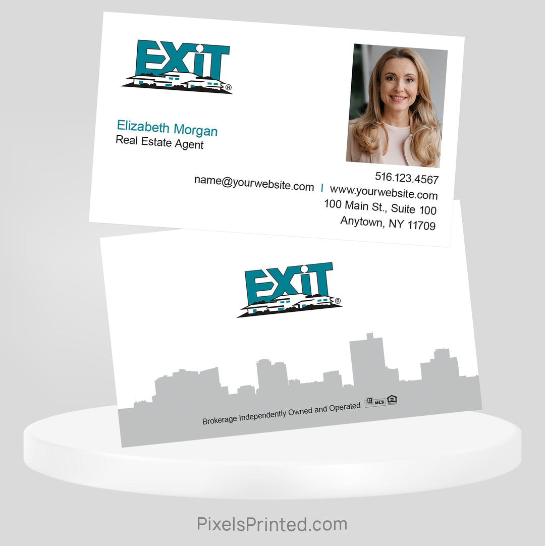 EXIT realty business cards Business Cards PixelsPrinted 