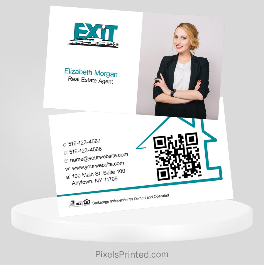 EXIT realty business cards Business Cards PixelsPrinted 