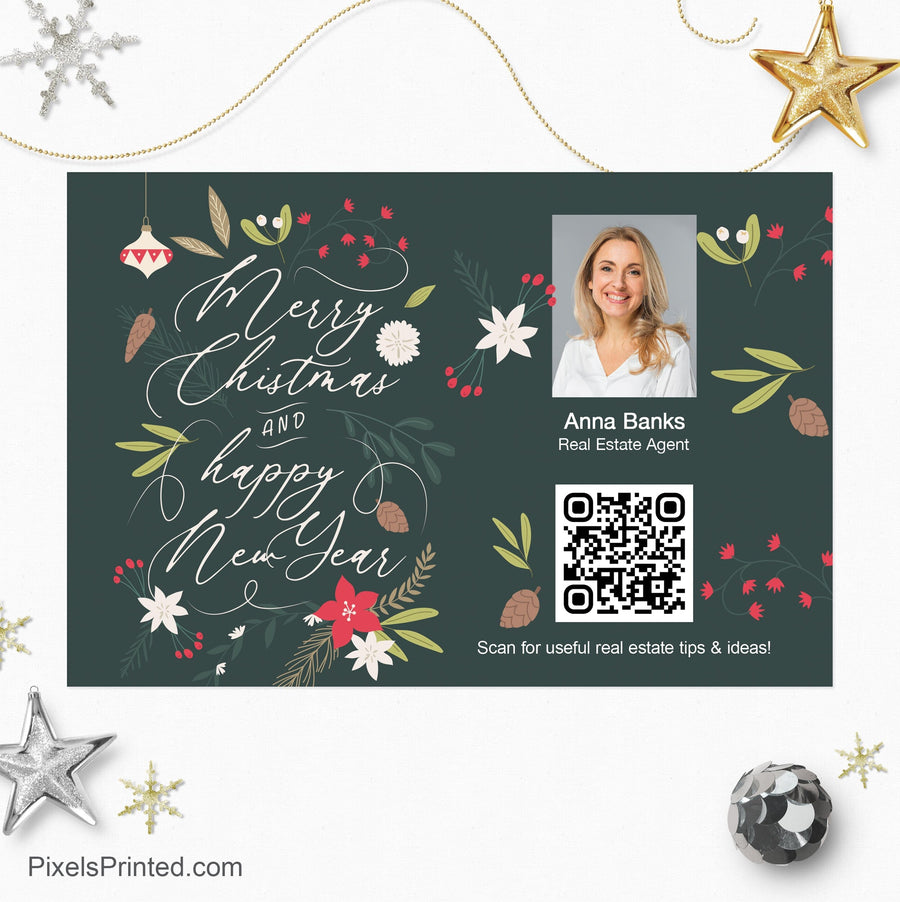 EXIT realty Christmas holiday postcards PixelsPrinted 