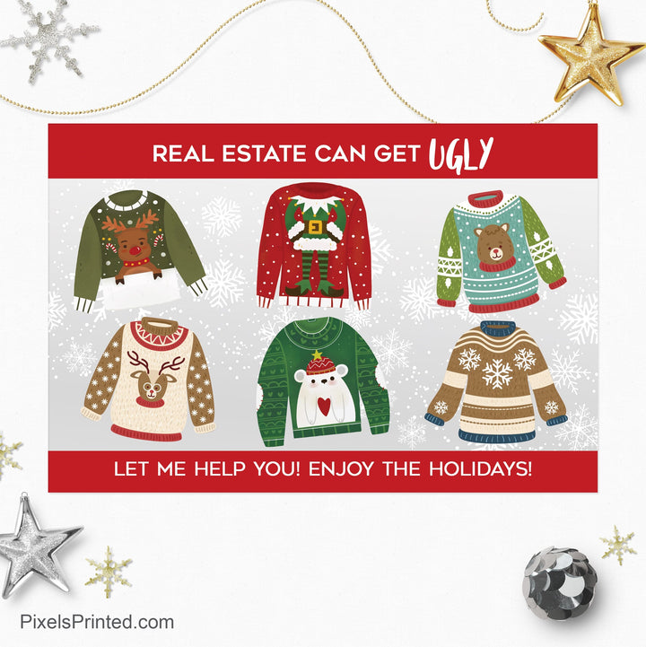 EXIT realty Christmas holiday postcards PixelsPrinted 
