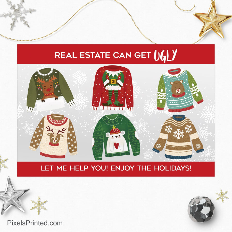 EXIT realty Christmas holiday postcards PixelsPrinted 