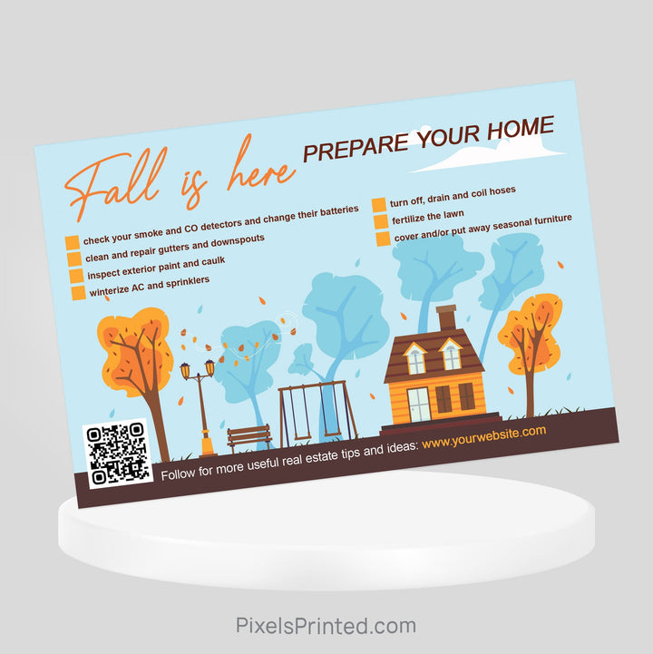 EXIT realty Fall Maintenance postcards PixelsPrinted 