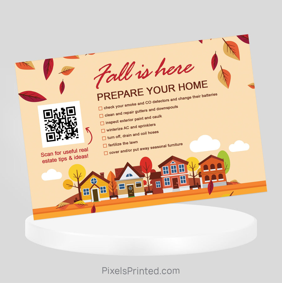 EXIT realty Fall Maintenance postcards PixelsPrinted 