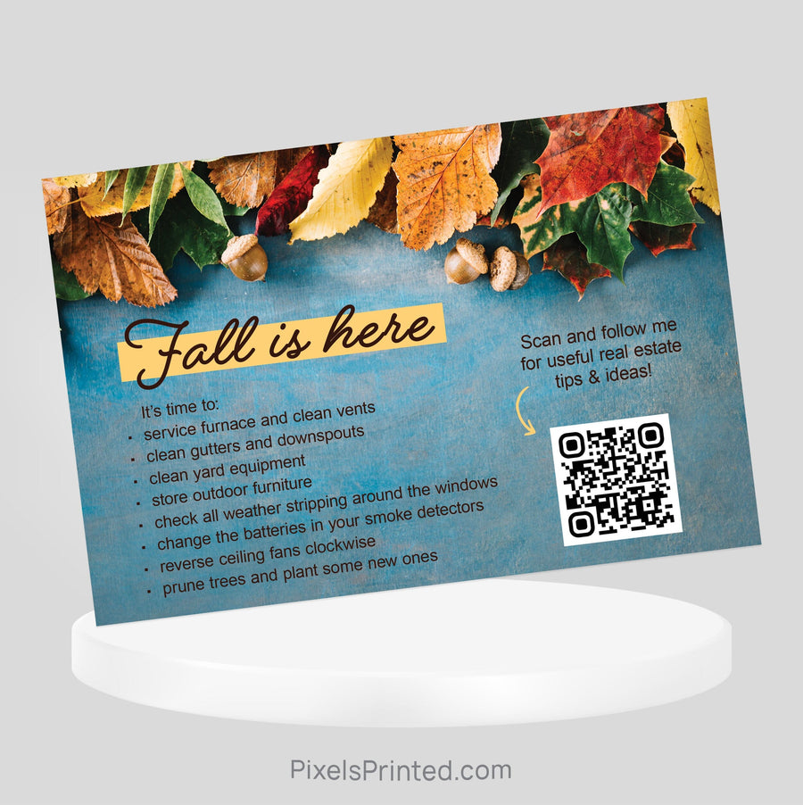 EXIT realty Fall Maintenance postcards PixelsPrinted 