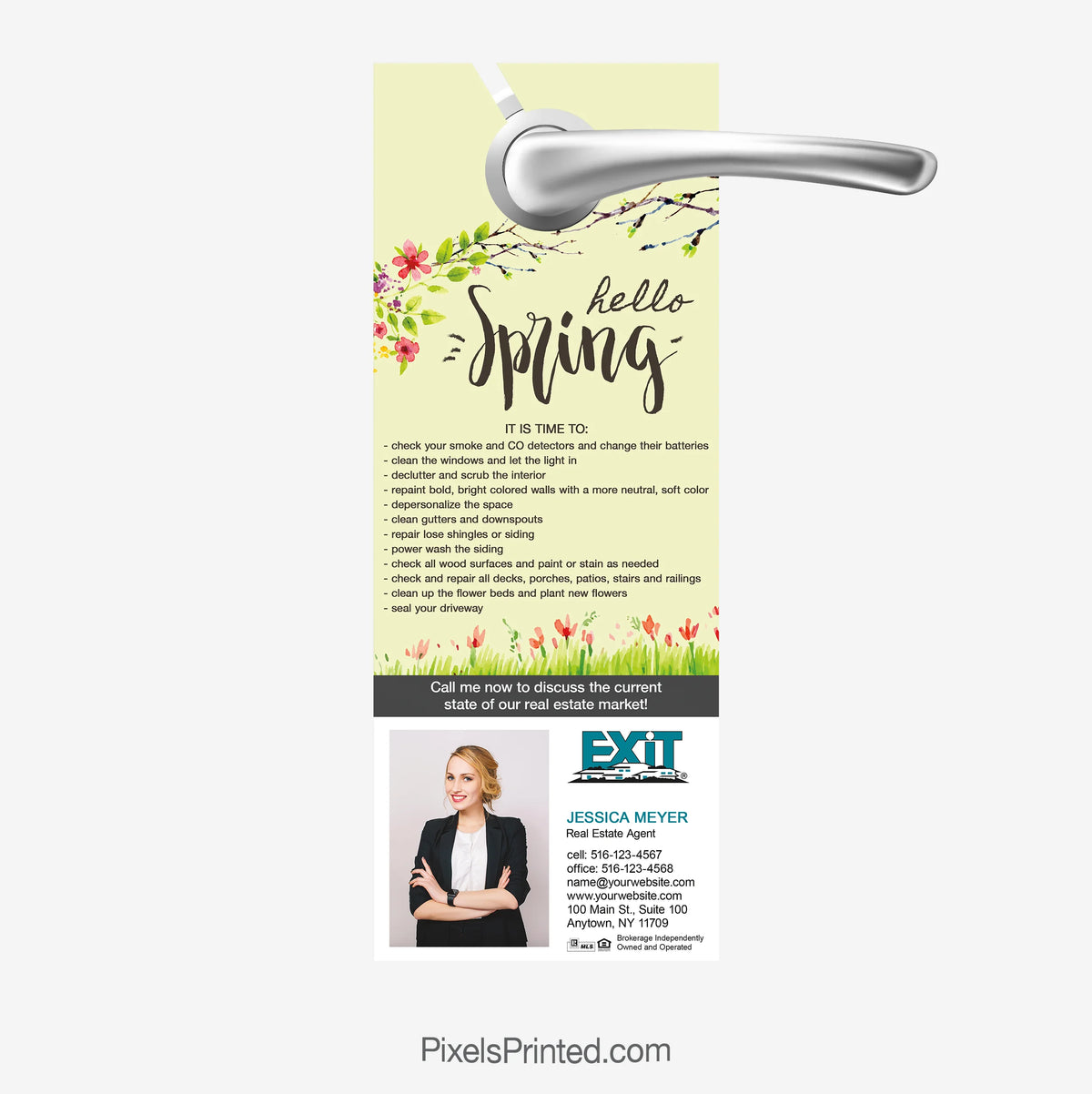 EXIT realty Spring home maintenance tips door hanger