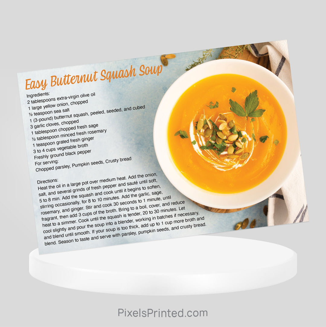 EXIT realty Thanksgiving recipe postcards PixelsPrinted 