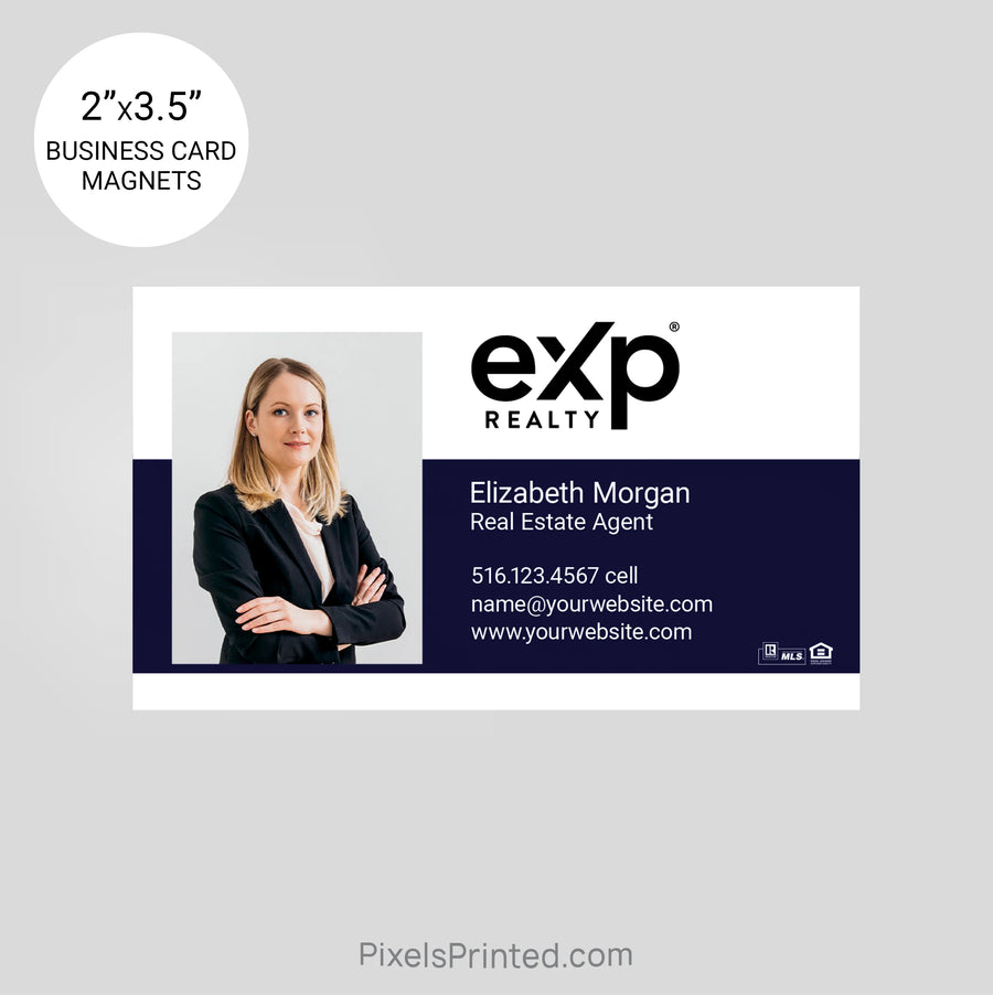 customizable exp realty card magnets for giveaways and realtor pop by