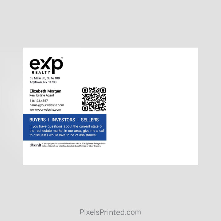 EXP realty agent announcement mailers PixelsPrinted 