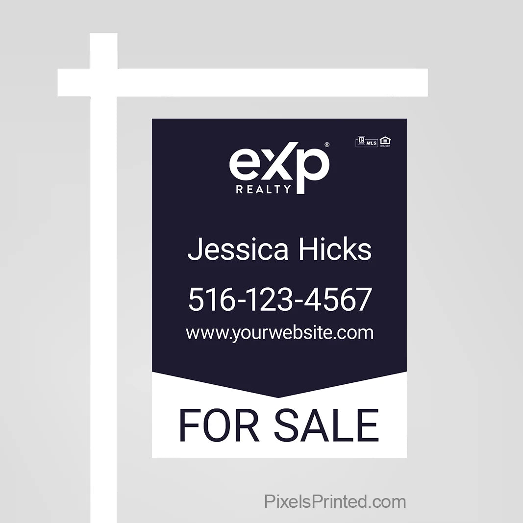 eXp Realty property sign panel that creates a professional first impression while marketing the listing