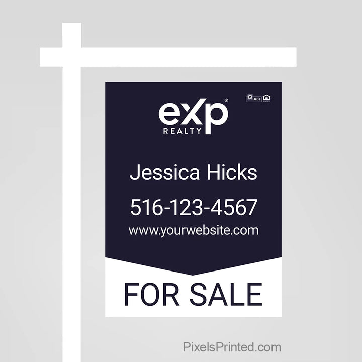 eXp Realty property sign panel that creates a professional first impression while marketing the listing