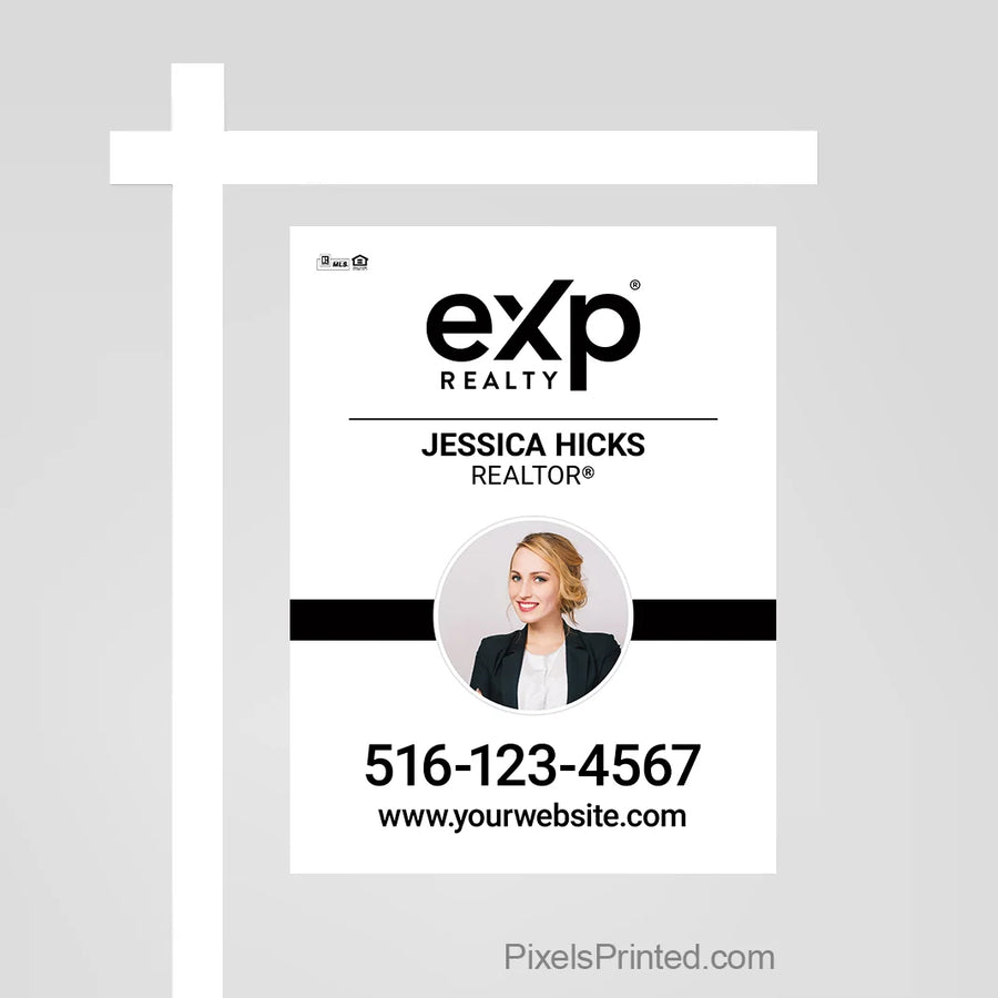 eXp Realty property sale sign panel that helps agents maximize visibility while a home is on the market.