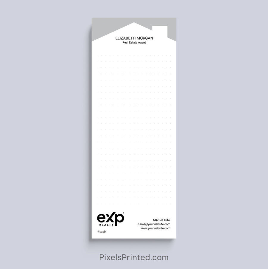 Personalized eXp Realty bullet journal realtor notepad with house design