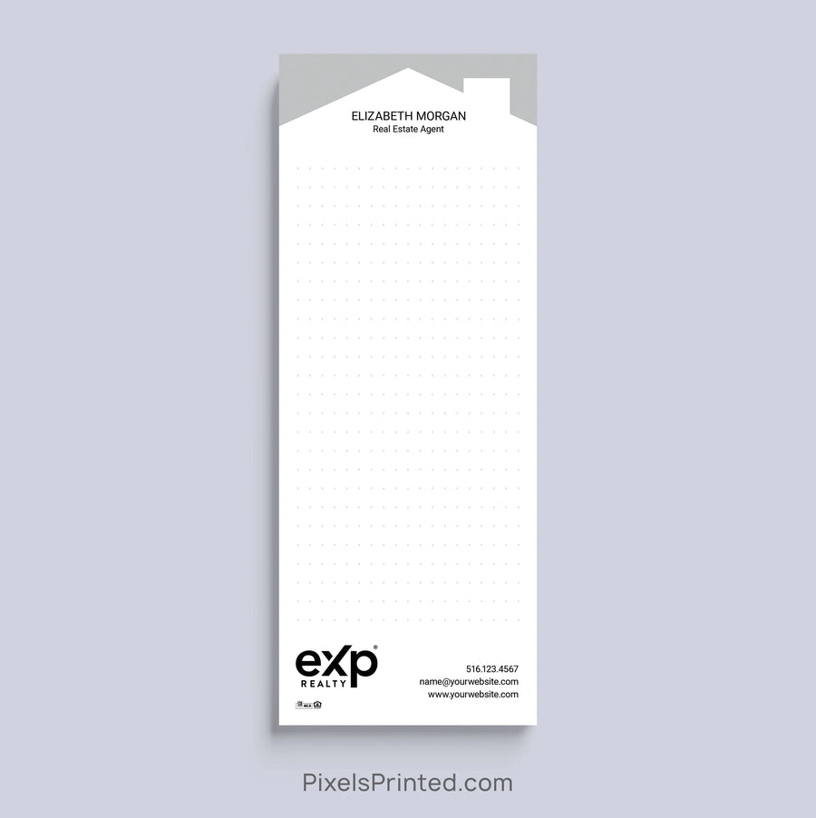 Personalized eXp Realty bullet journal realtor notepad with house design