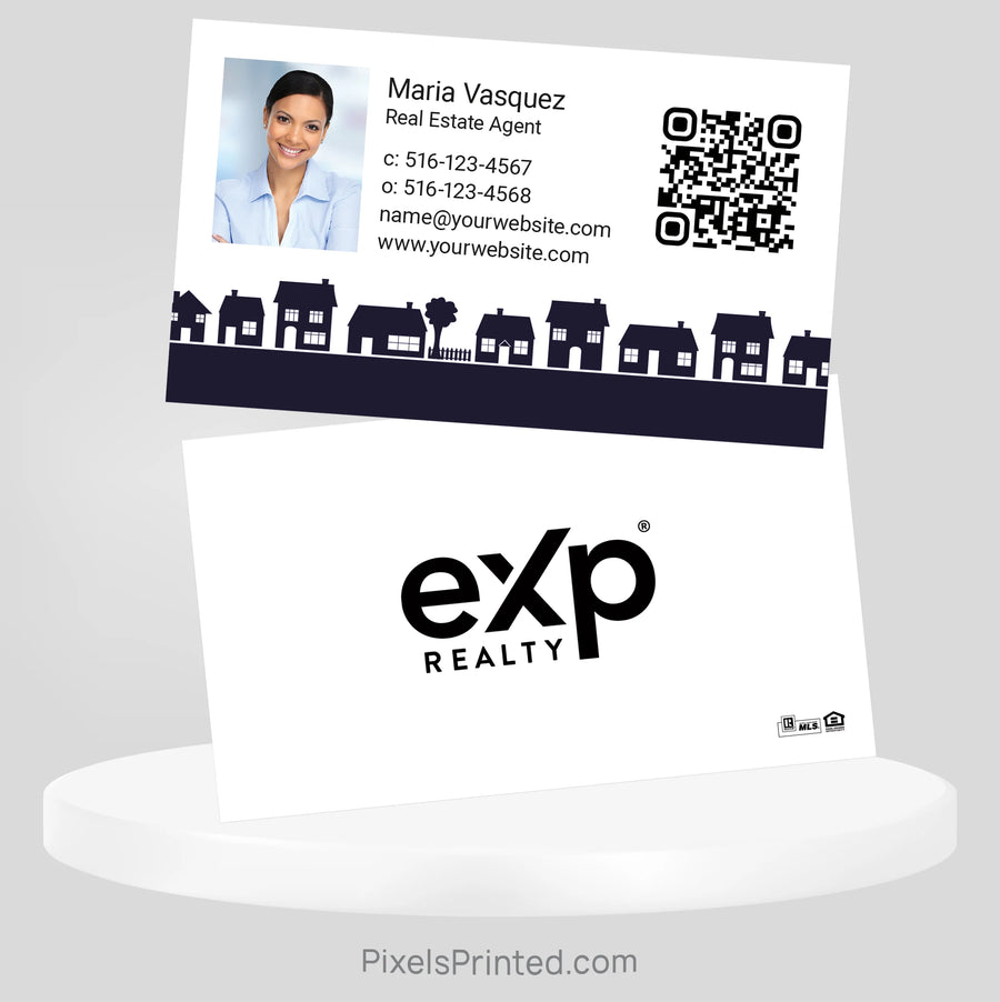 exp realty business card with qr code