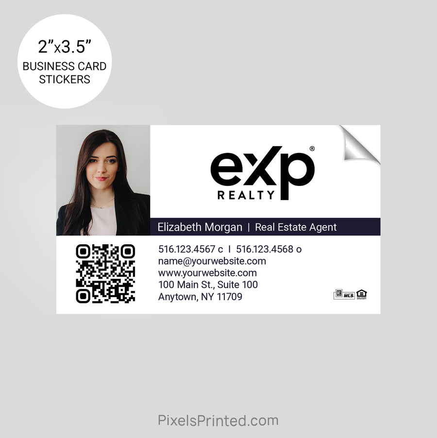 EXP realty business card stickers