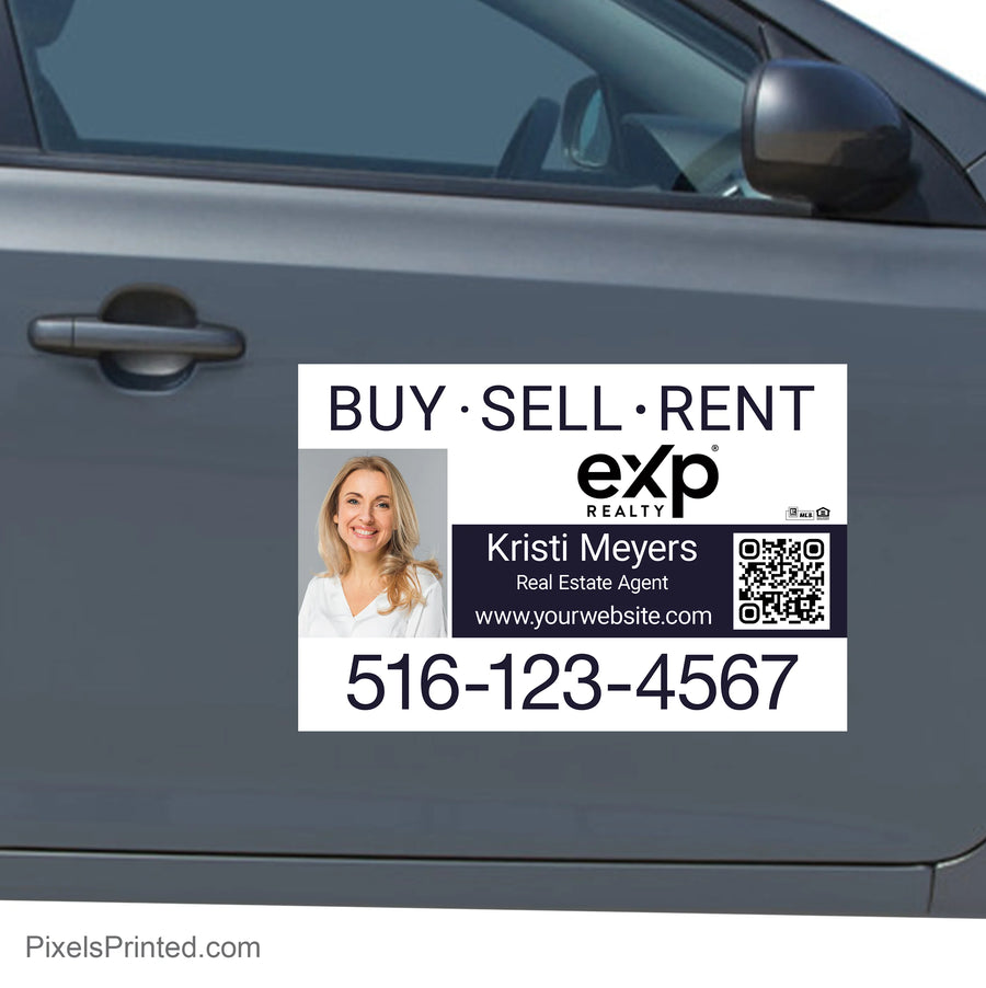 eXp Realty real estate car decal for agents who want professional vehicle branding and everyday visibility.