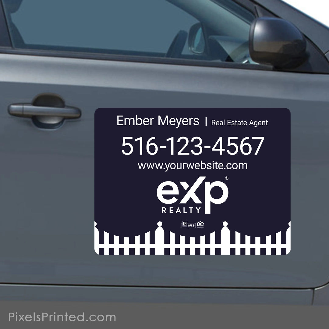 eXp Realty realtor vehicle magnet that turns an agent's car into a mobile advertising opportunity.