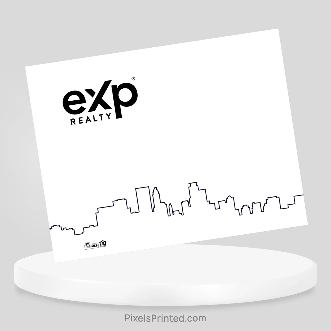 Personalized eXp Realty note card for real estate agents to celebrate home anniversaries, thank clients, and nurture relationships.