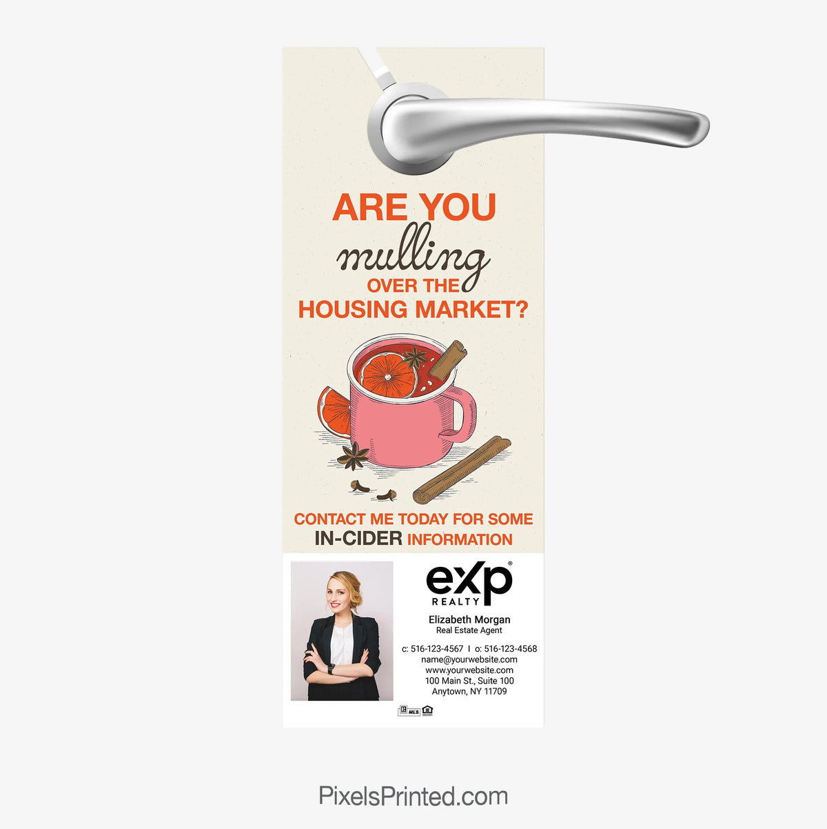 EXP realty fall autumn door hangers PixelsPrinted 