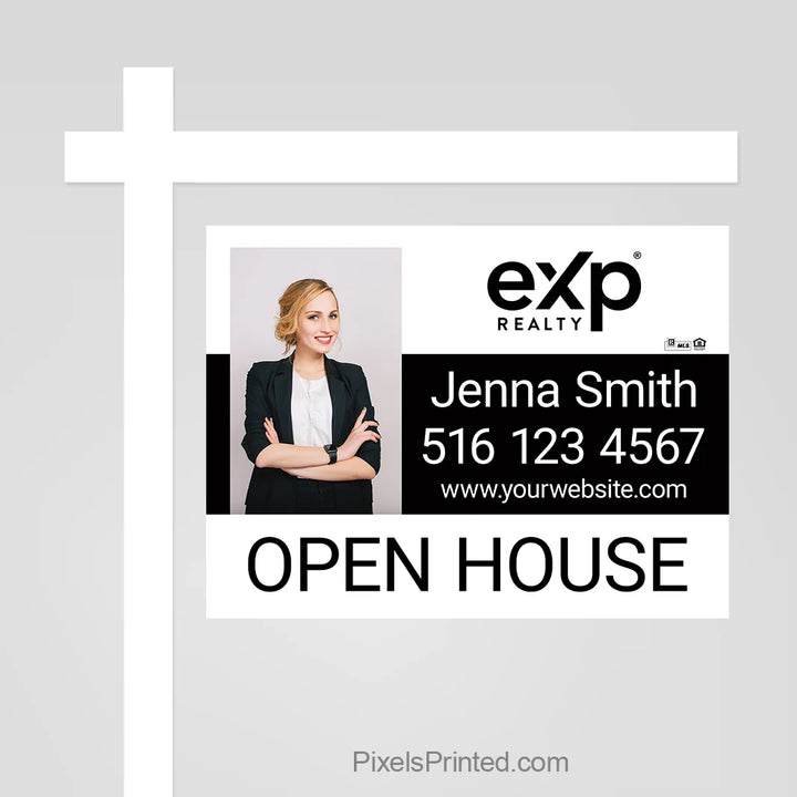 eXp Realty listing sign panel that gives a property a professional presence and helps attract buyer attention.