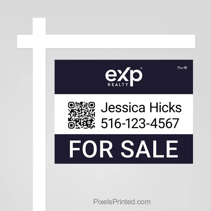 eXp Realty agent listing sign panel that gives every property a polished and professional marketing presence.