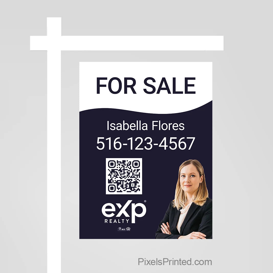 eXp Realty real estate sign panel that helps agents showcase a property and capture attention from the road.
