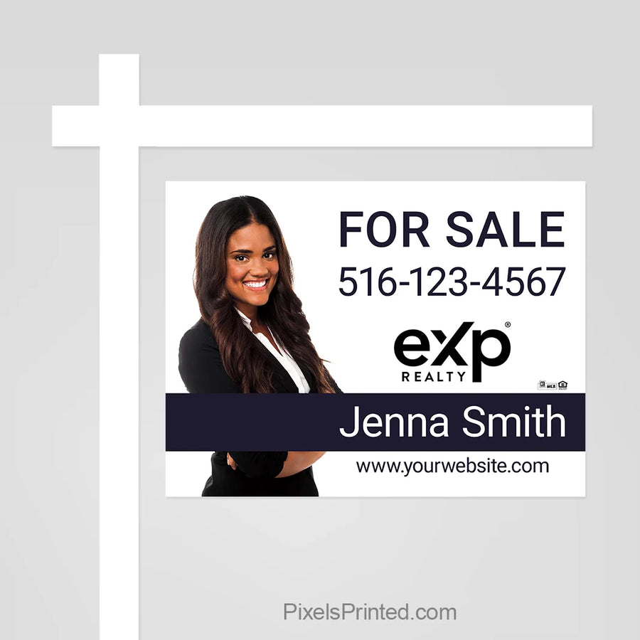 eXp Realty for sale sign panel designed to attract attention and help agents market a listed property.