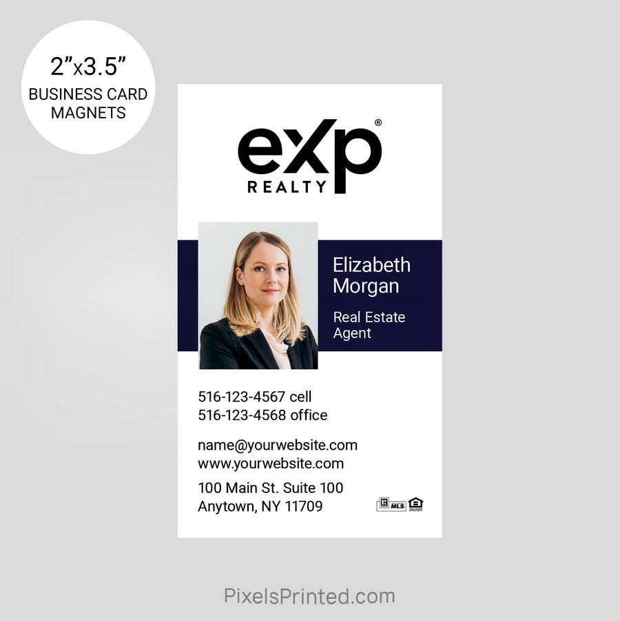 EXP Realty business card magnets for real estate agents