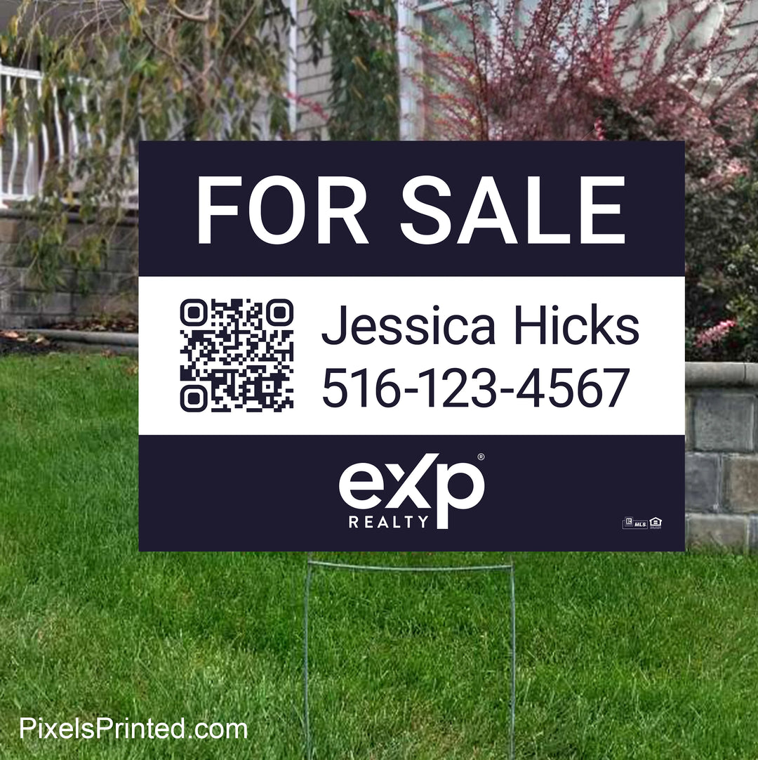 for sale real estate yard sign for EXP realty agents