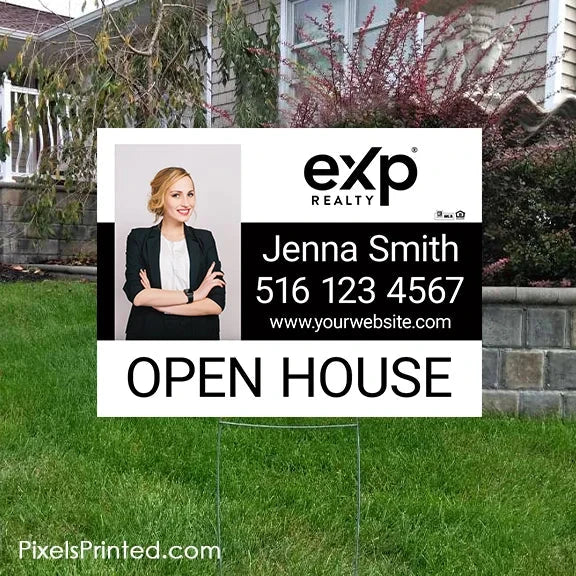EXP realty open house yard signs yard signs PixelsPrinted 
