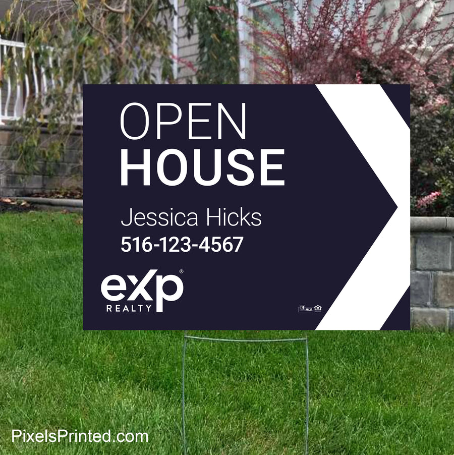 directional yard signs for EXP realty realtors