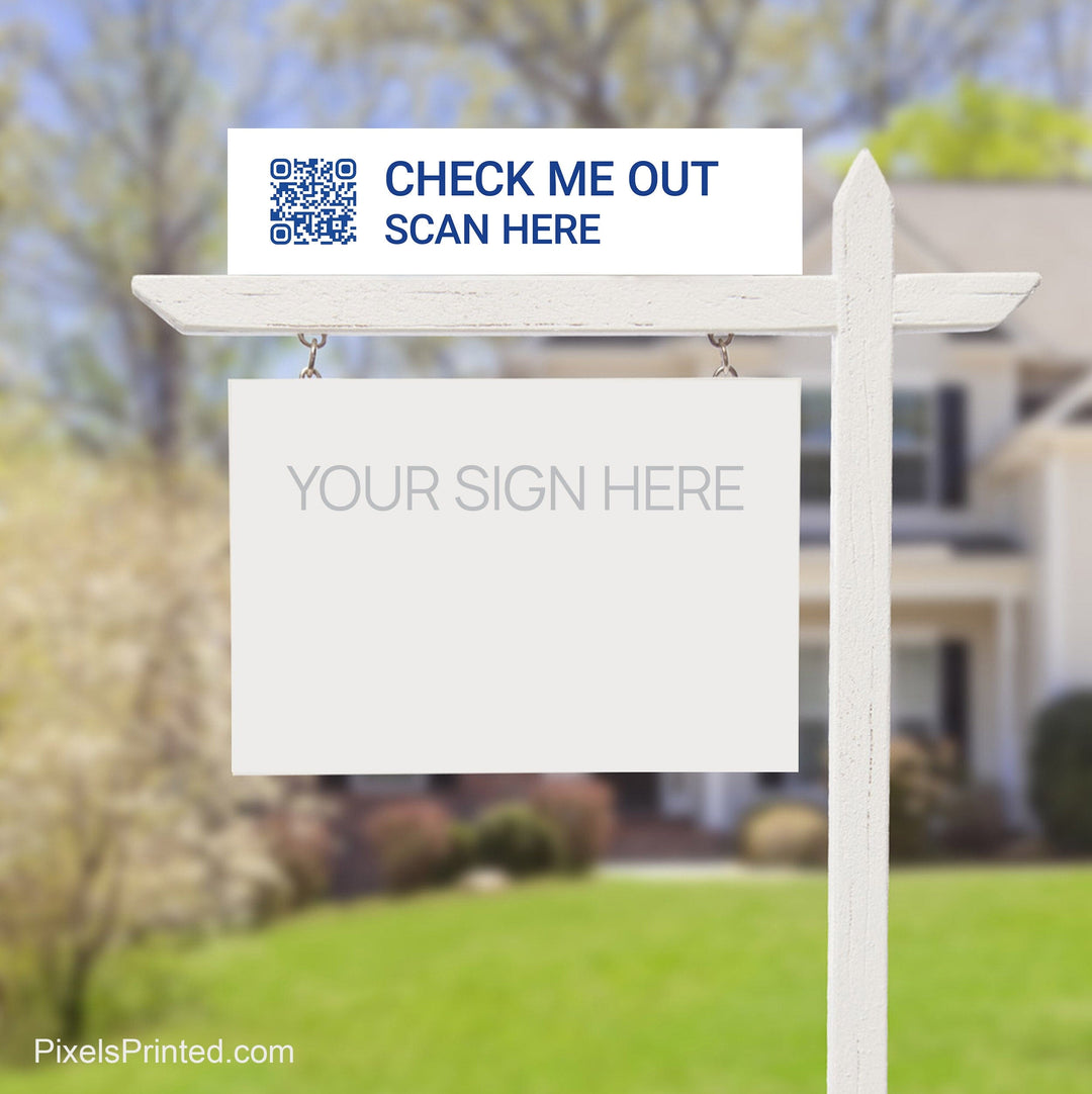 EXP realty QR code sign riders PixelsPrinted 