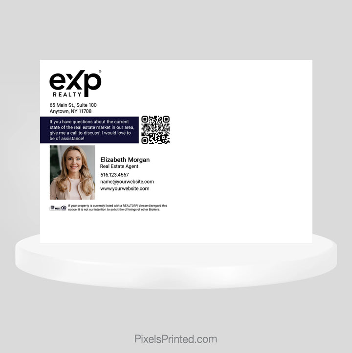 EXP realty home valuation postcards