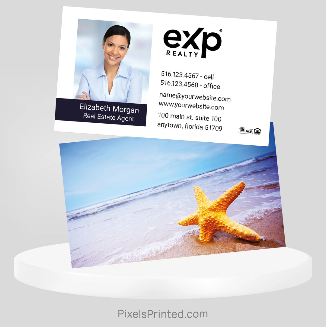 exp realty beach real estate business cards