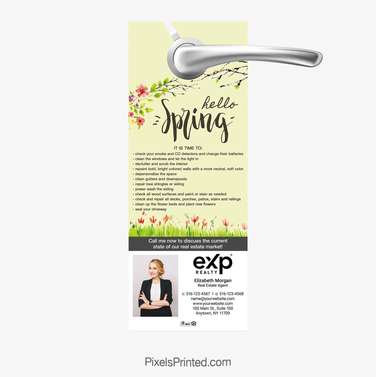 EXP realty spring door hangers PixelsPrinted 