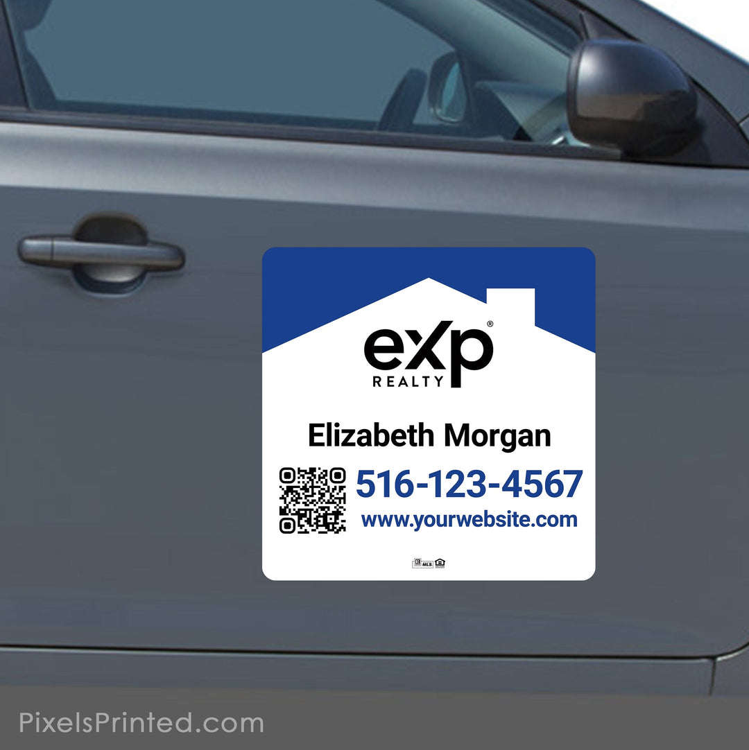 EXP realty square car magnets - 18”x18” PixelsPrinted 
