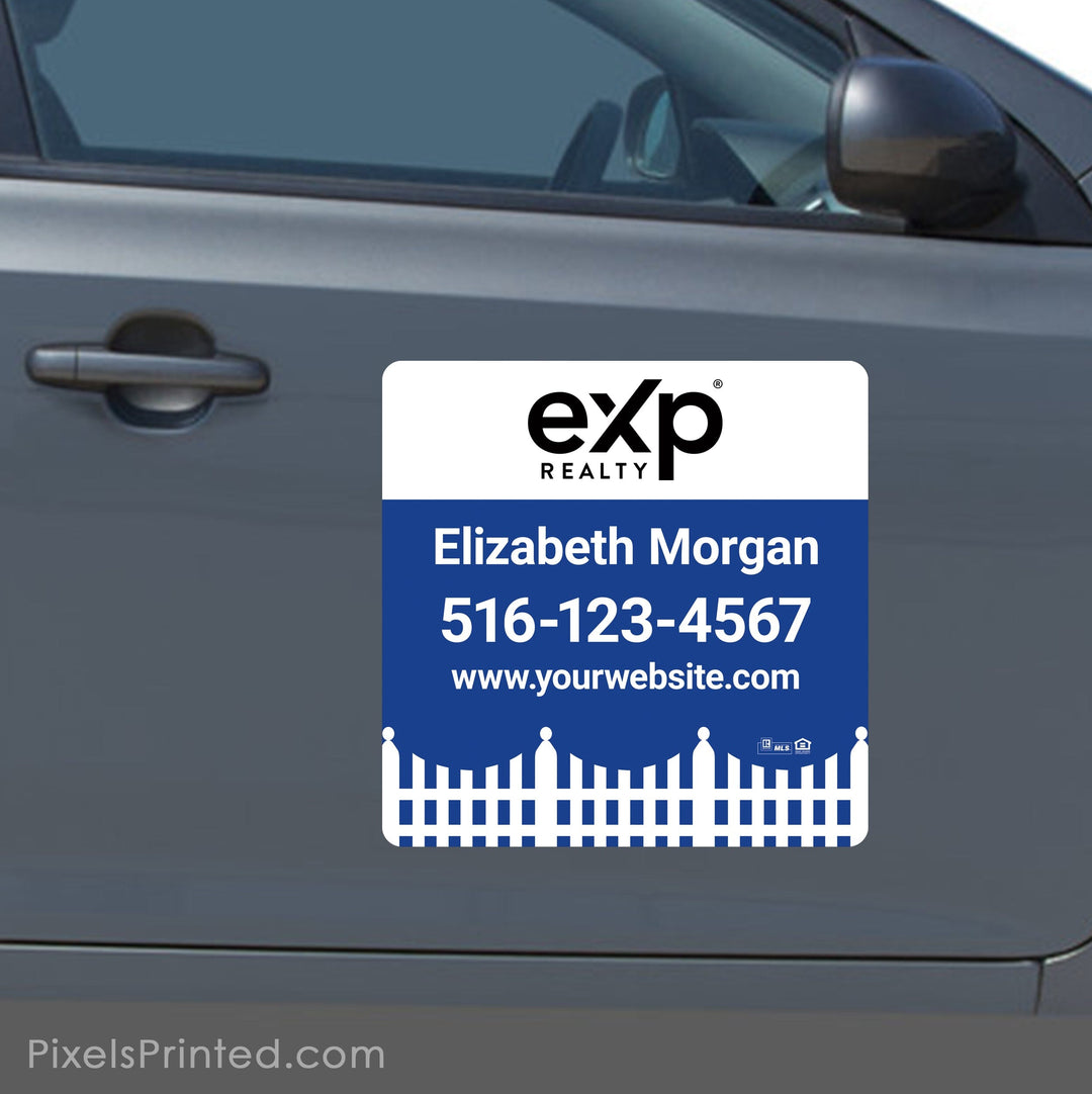 EXP realty square car magnets -18”x18” PixelsPrinted 