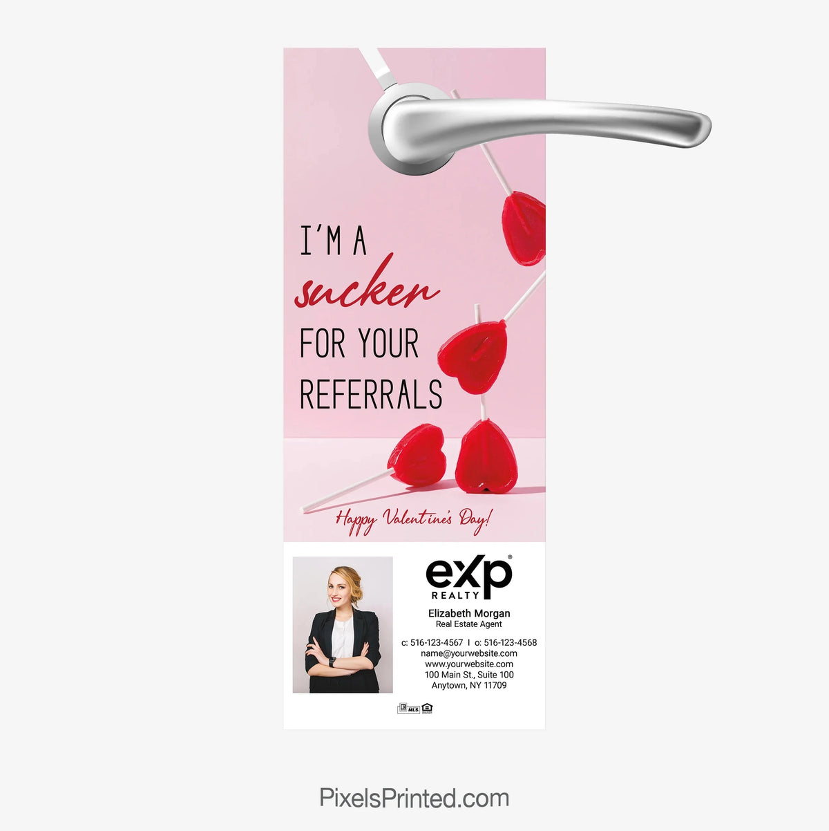 EXP Realty Valentine’s Day door hanger love where you live PixelsPrinted 