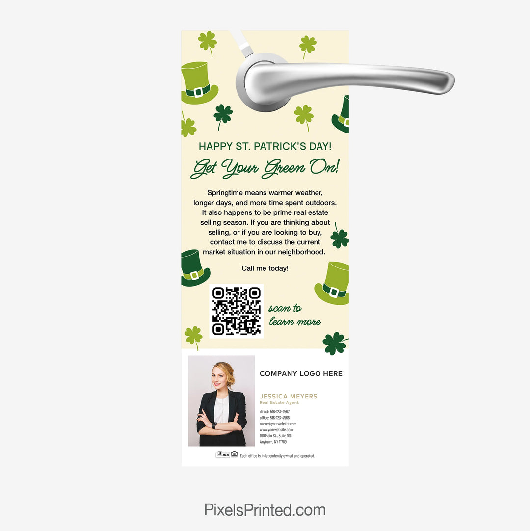 Don't rely on luck to sell your house Century 21 real estate  door hanger.