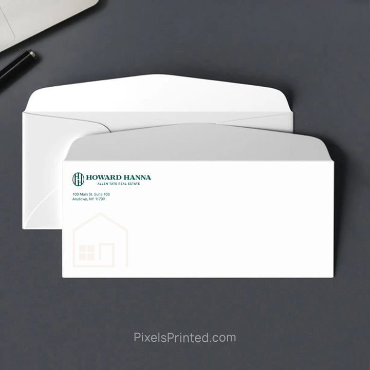 Personalized Howard Hanna real estate office envelope with return address