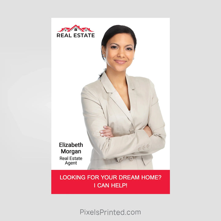 Independent real estate agent announcement postcards PixelsPrinted 