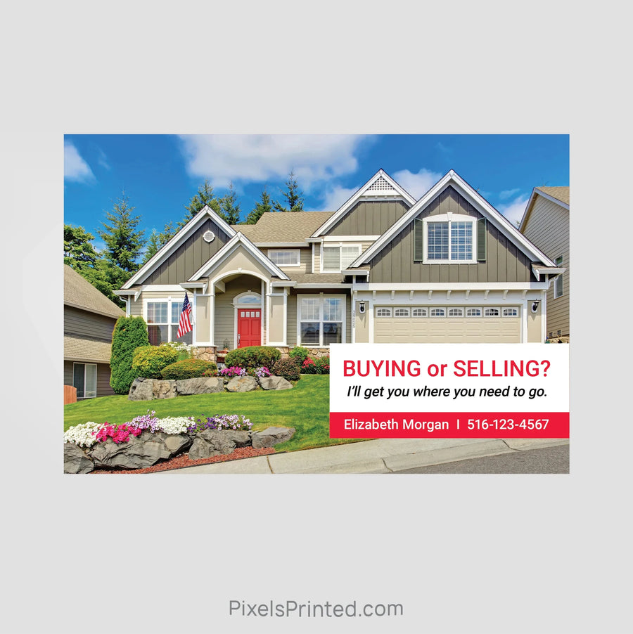 Independent real estate agent announcement postcards PixelsPrinted 