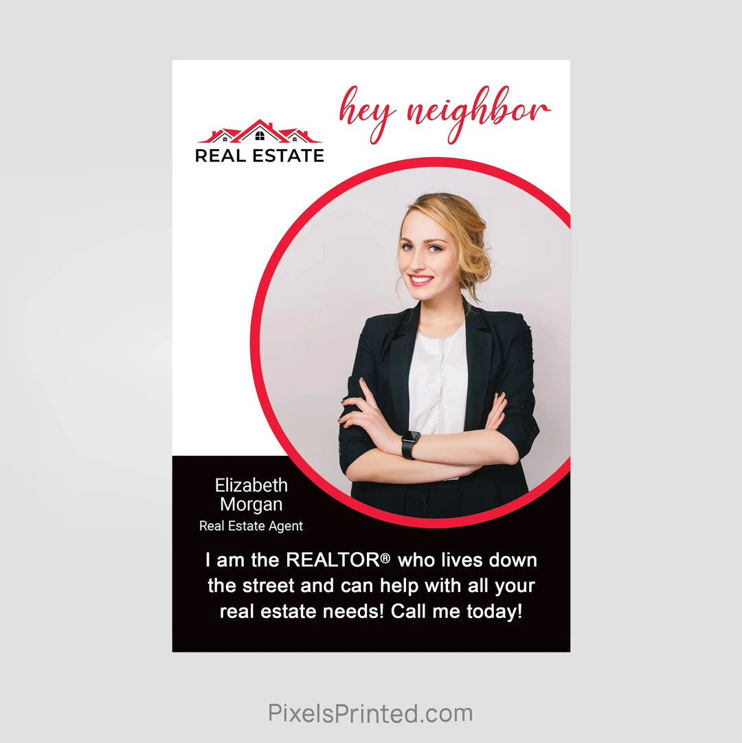 Independent real estate agent announcement postcards PixelsPrinted 