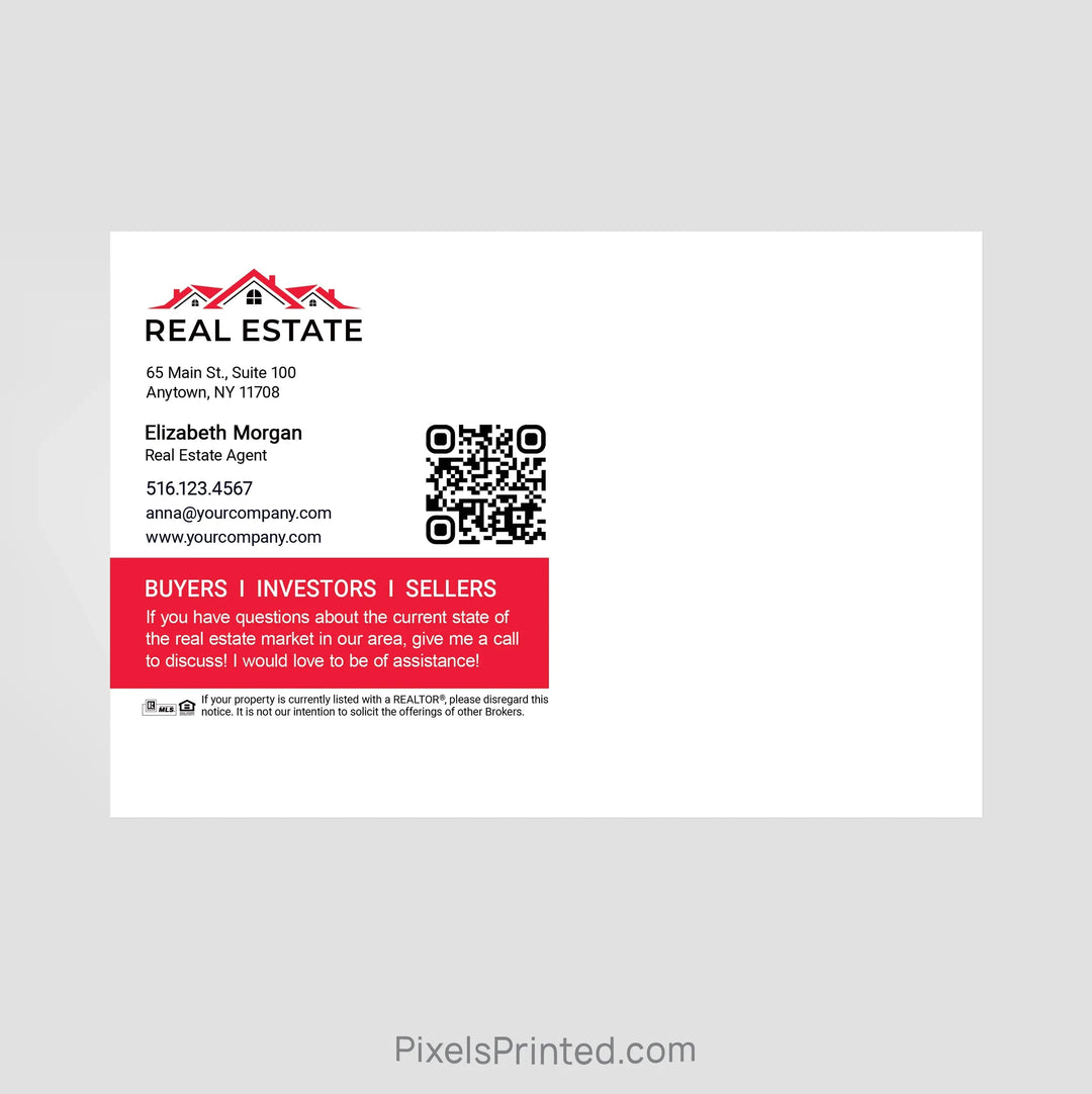 Independent real estate agent announcement postcards PixelsPrinted 