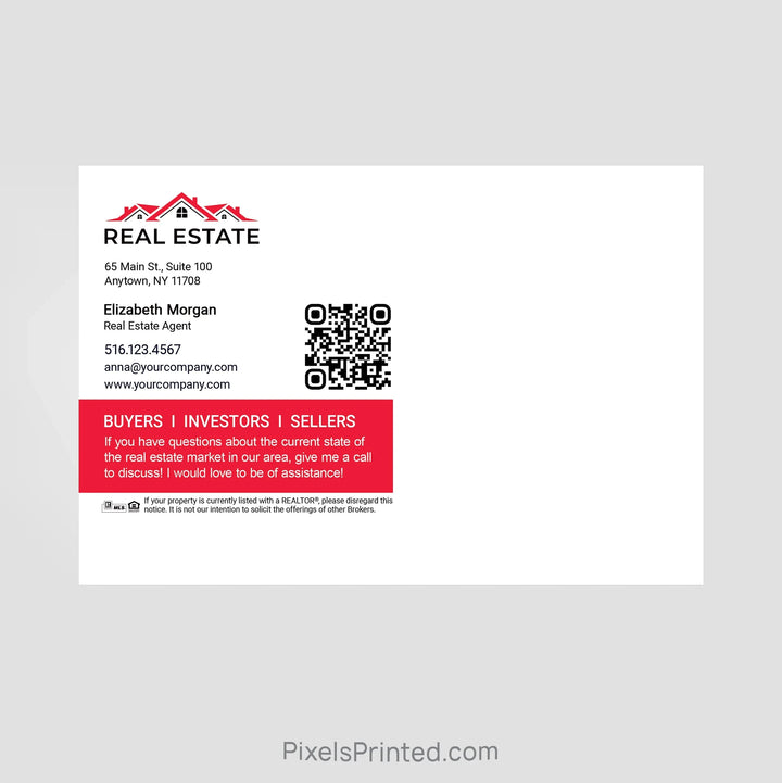 Independent real estate agent announcement postcards PixelsPrinted 