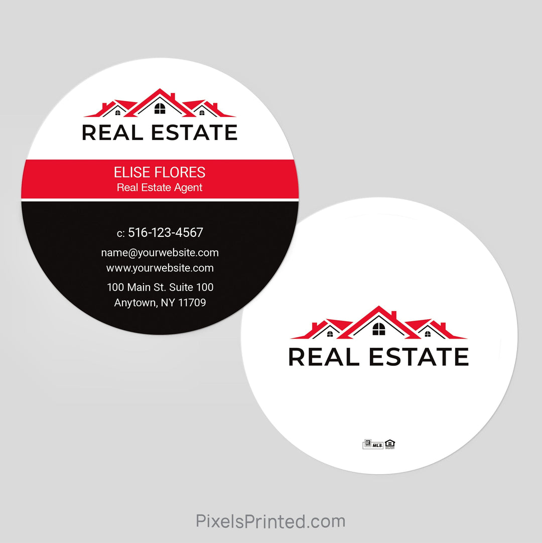 Independent real estate circle business cards Business Cards PixelsPrinted 