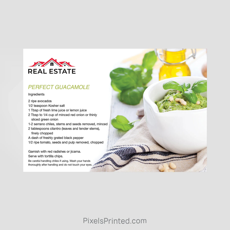 Independent real estate recipe postcards PixelsPrinted 