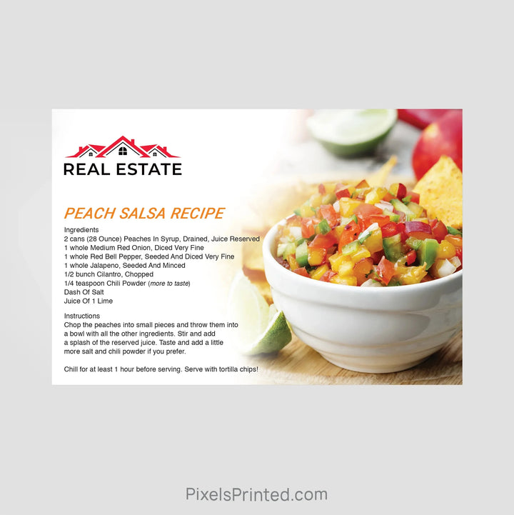 Independent real estate recipe postcards PixelsPrinted 